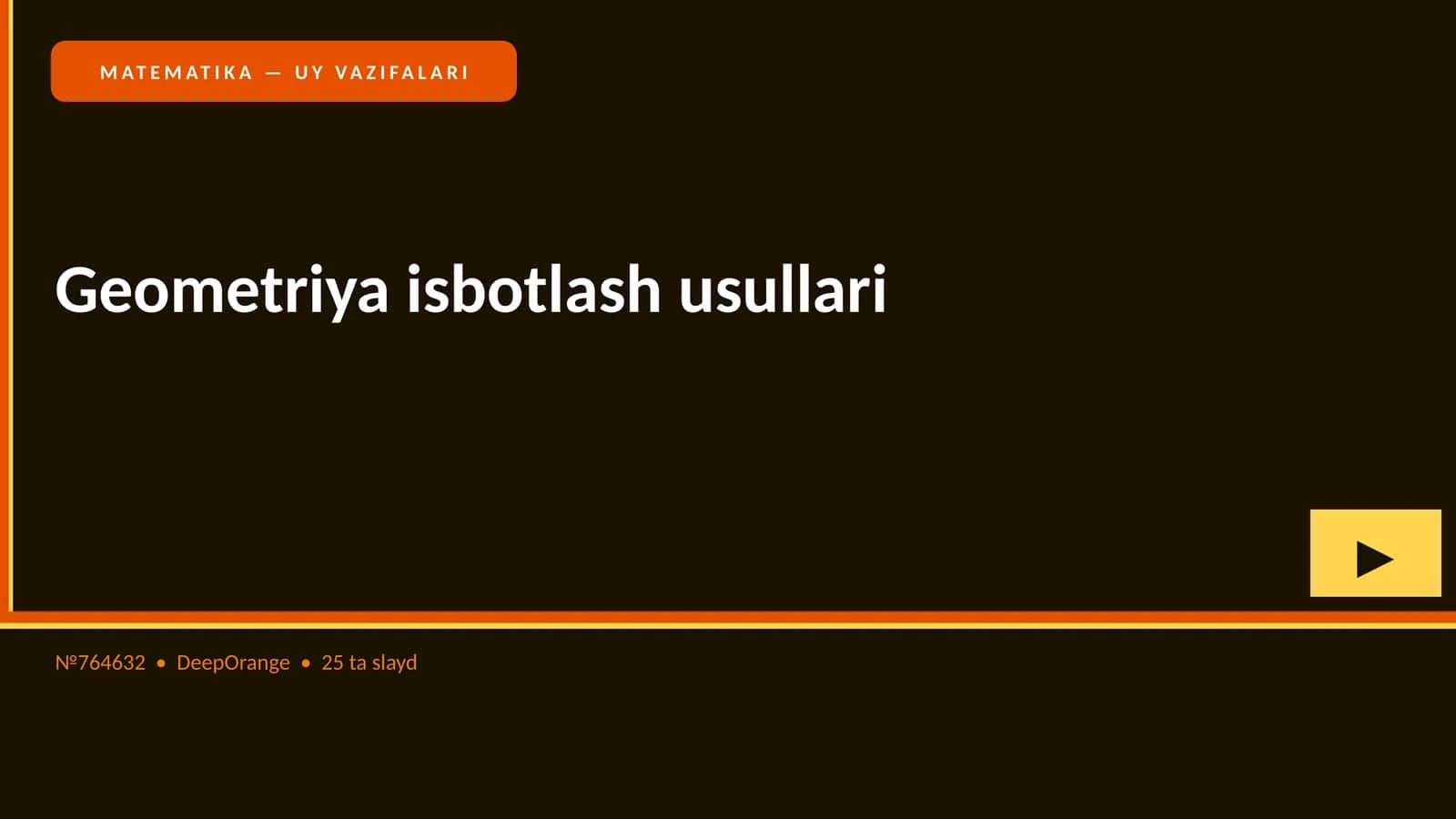 Geometriya isbotlash usullari