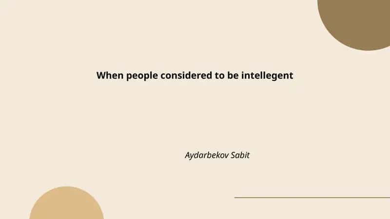 Definitions of Intelligence