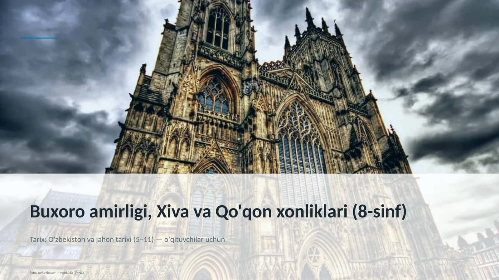 Buxoro amirligi, Xiva va Qo'qon xonliklari (8-sinf)
