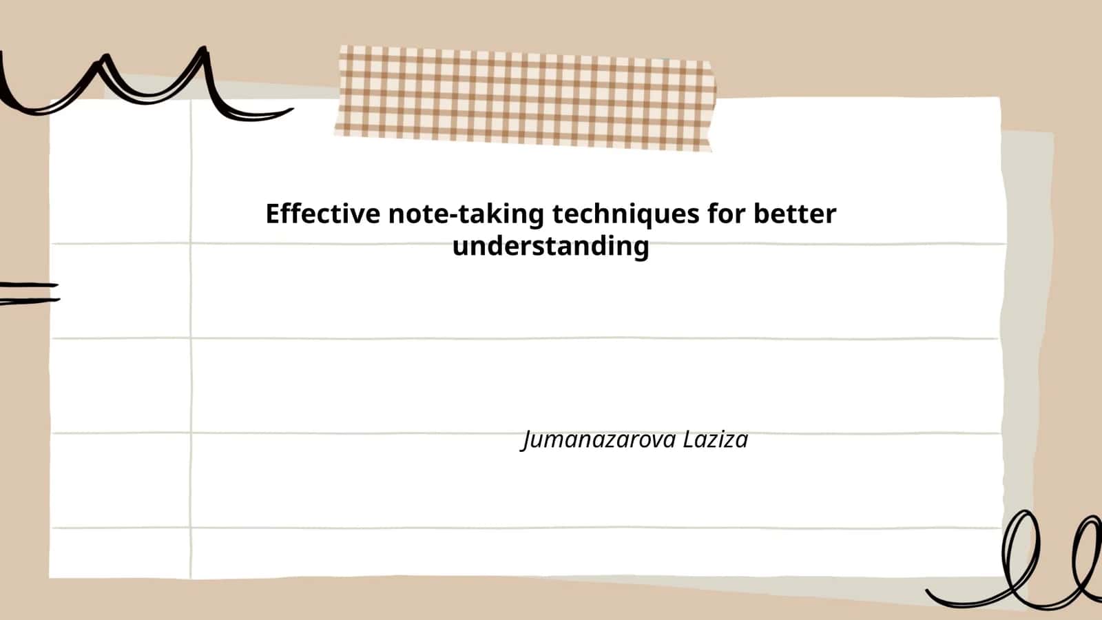 Effective note-taking techniques for better understanding
