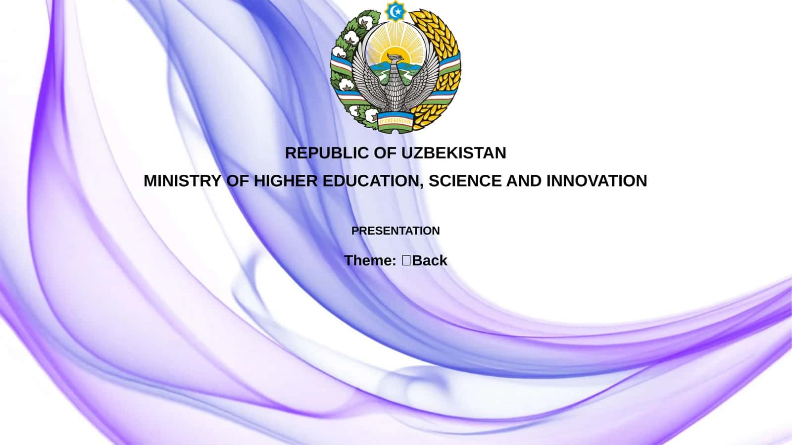 Presentation on the Back