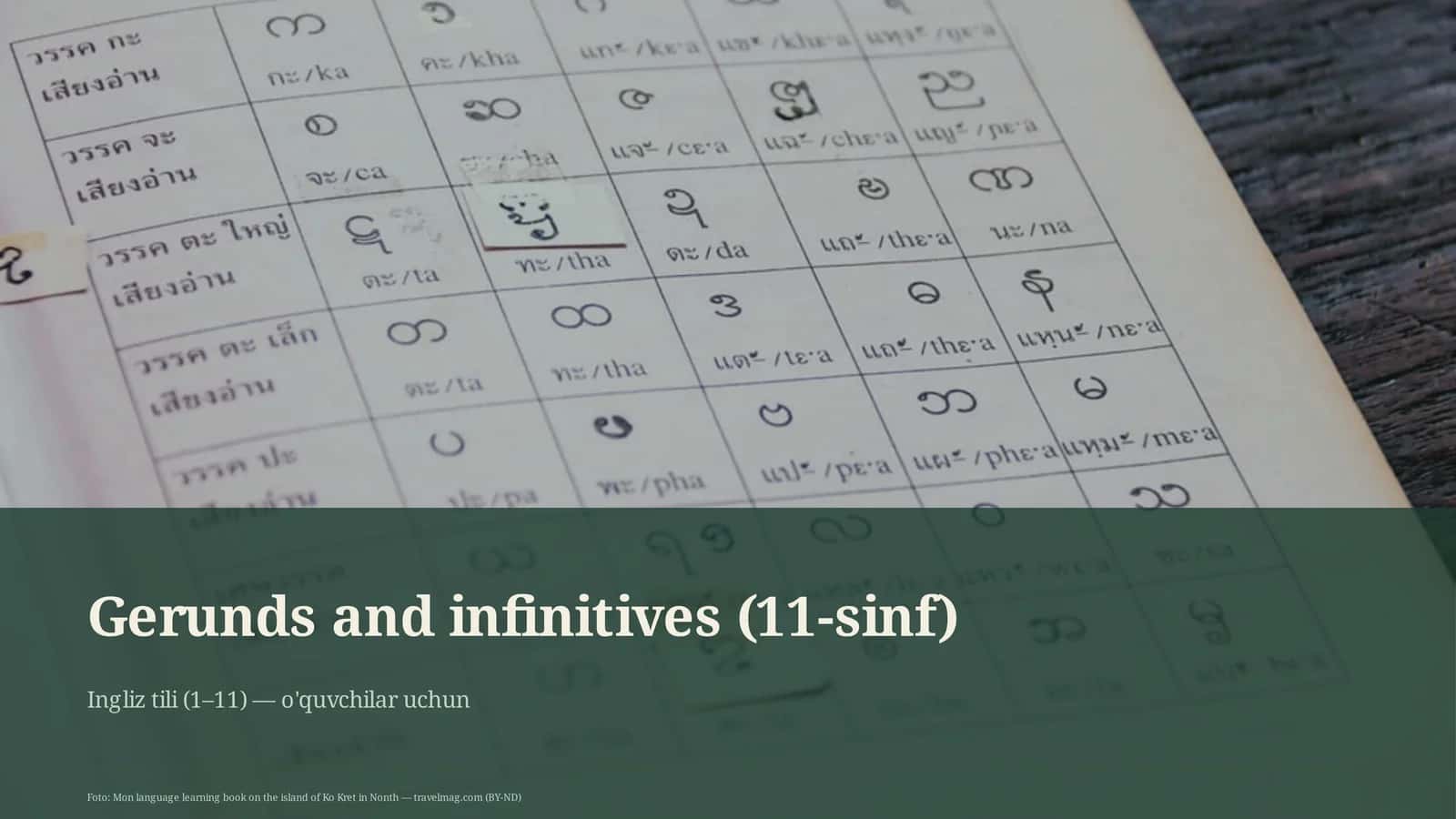 Gerunds and Infinitives (11-sinf)
