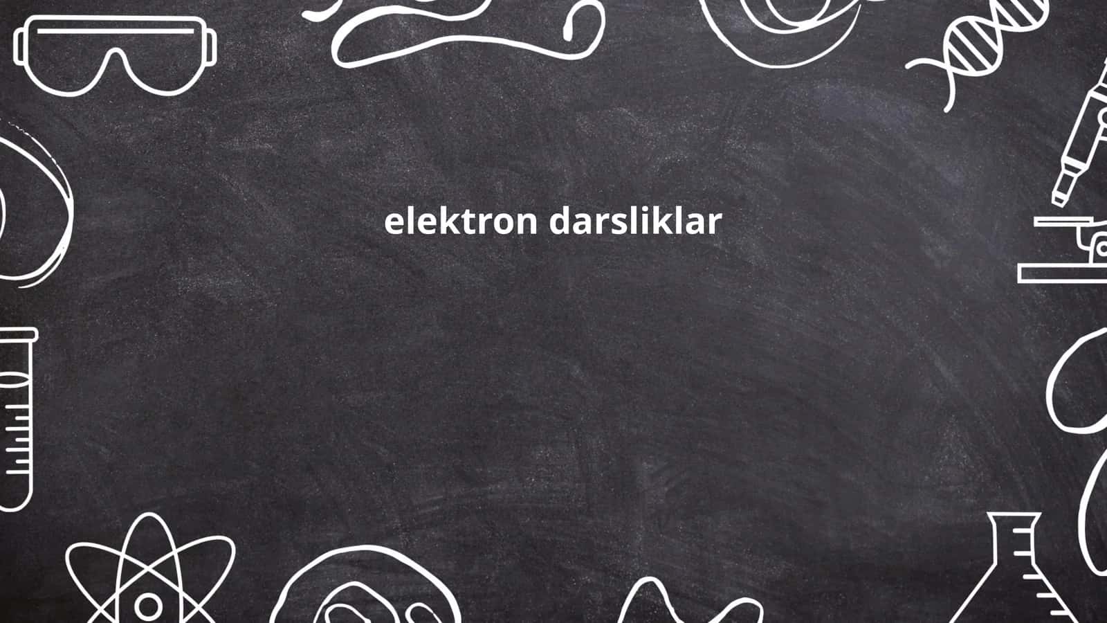 elektron darsliklar