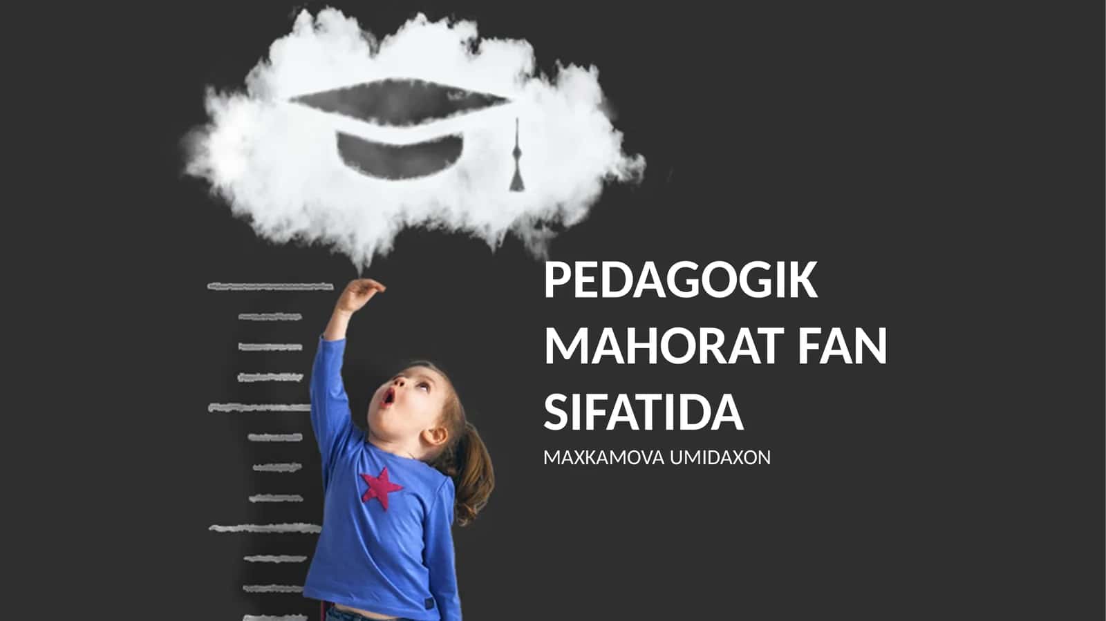 PEDAGOGIK MAHORAT FAN SIFATIDA