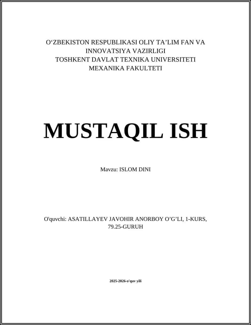 ISLOM DINI
