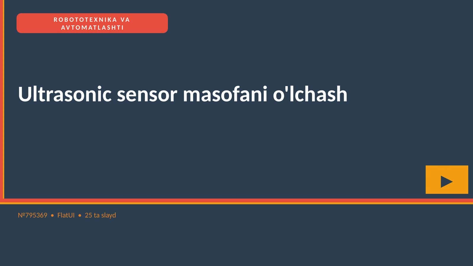 Uiltronik sensor masofani o'lchash