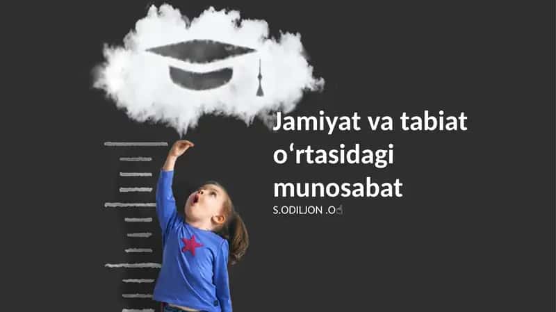 Jamiyat va Tabiat O'rtasidagi Munosabat