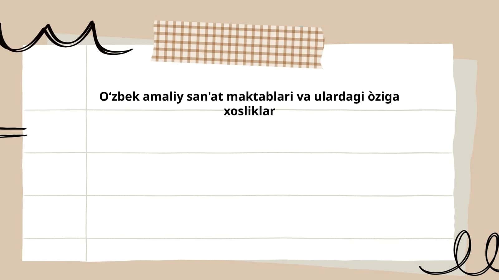 Oʻzbek amaliy san'at maktablari va ulardagi òziga xosliklar