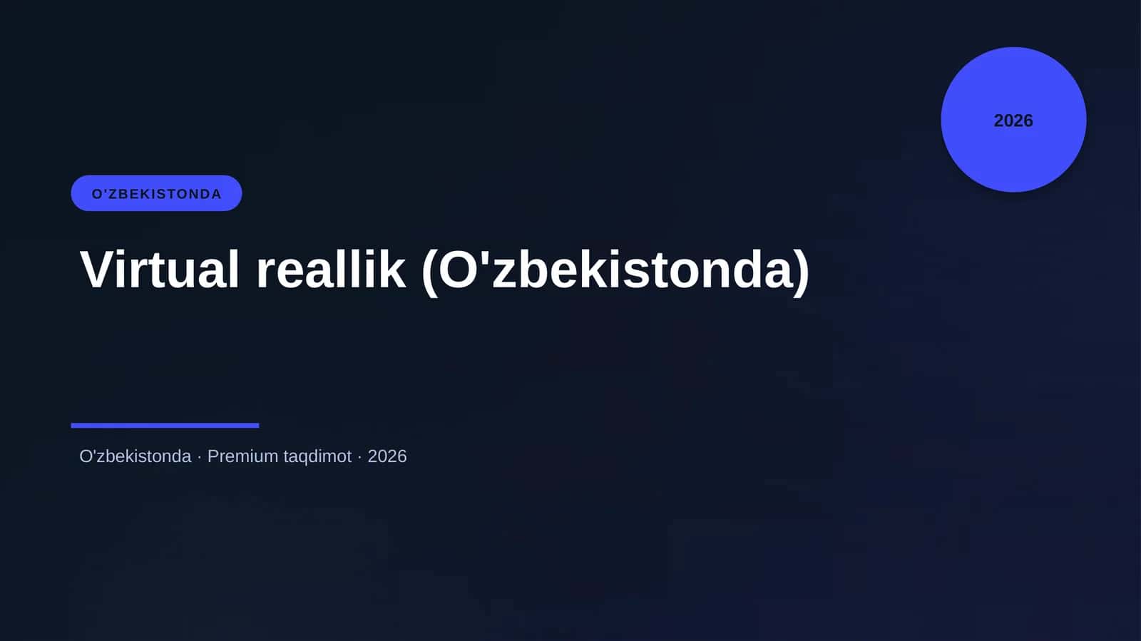 Virtual reallik (O'zbekistonda)