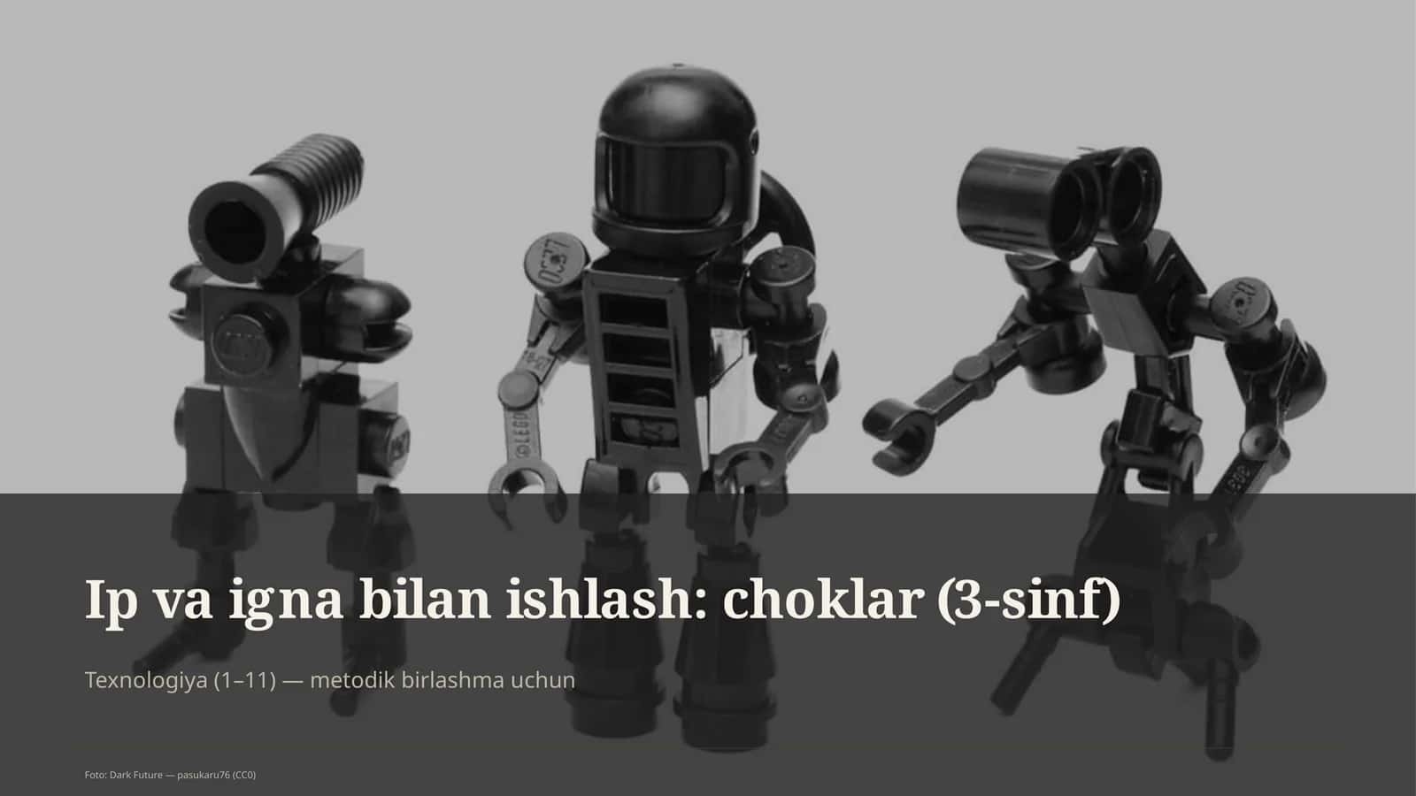 Ip va igna bilan ishlash: choklar (3-sinf)