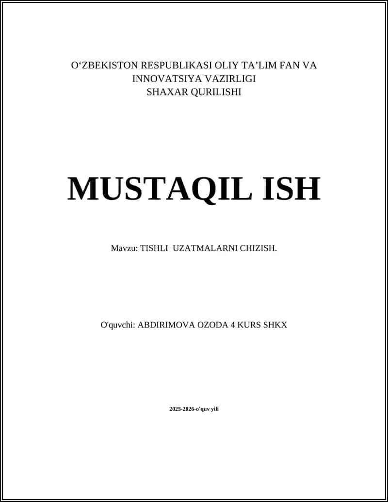 Tishli uzatmalarni chizish