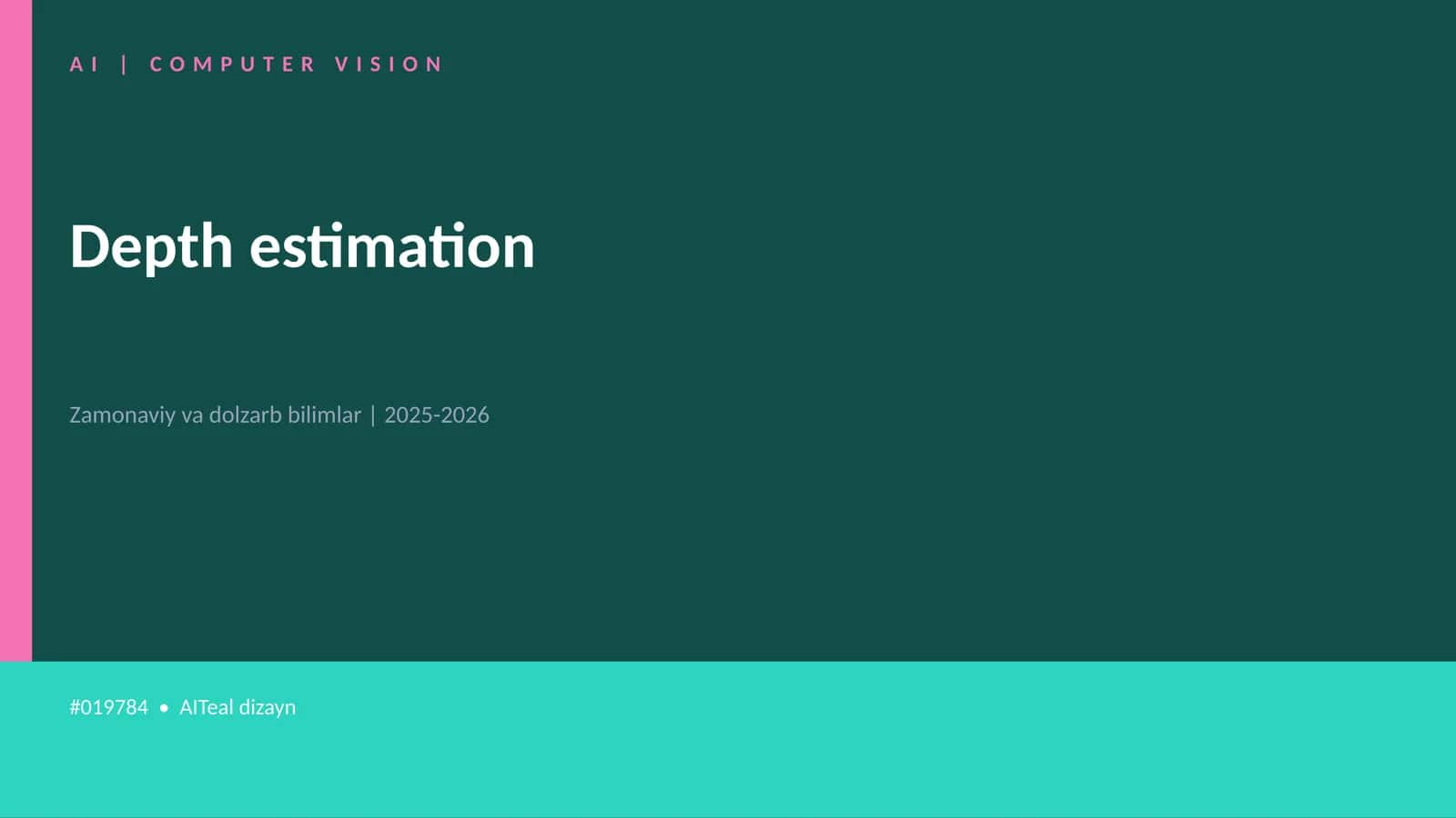 Depth estimation