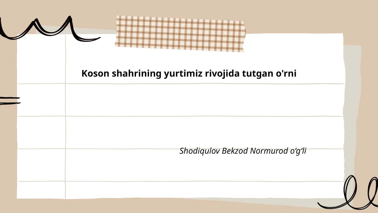 Koson shahrining tarixiy ildizlari