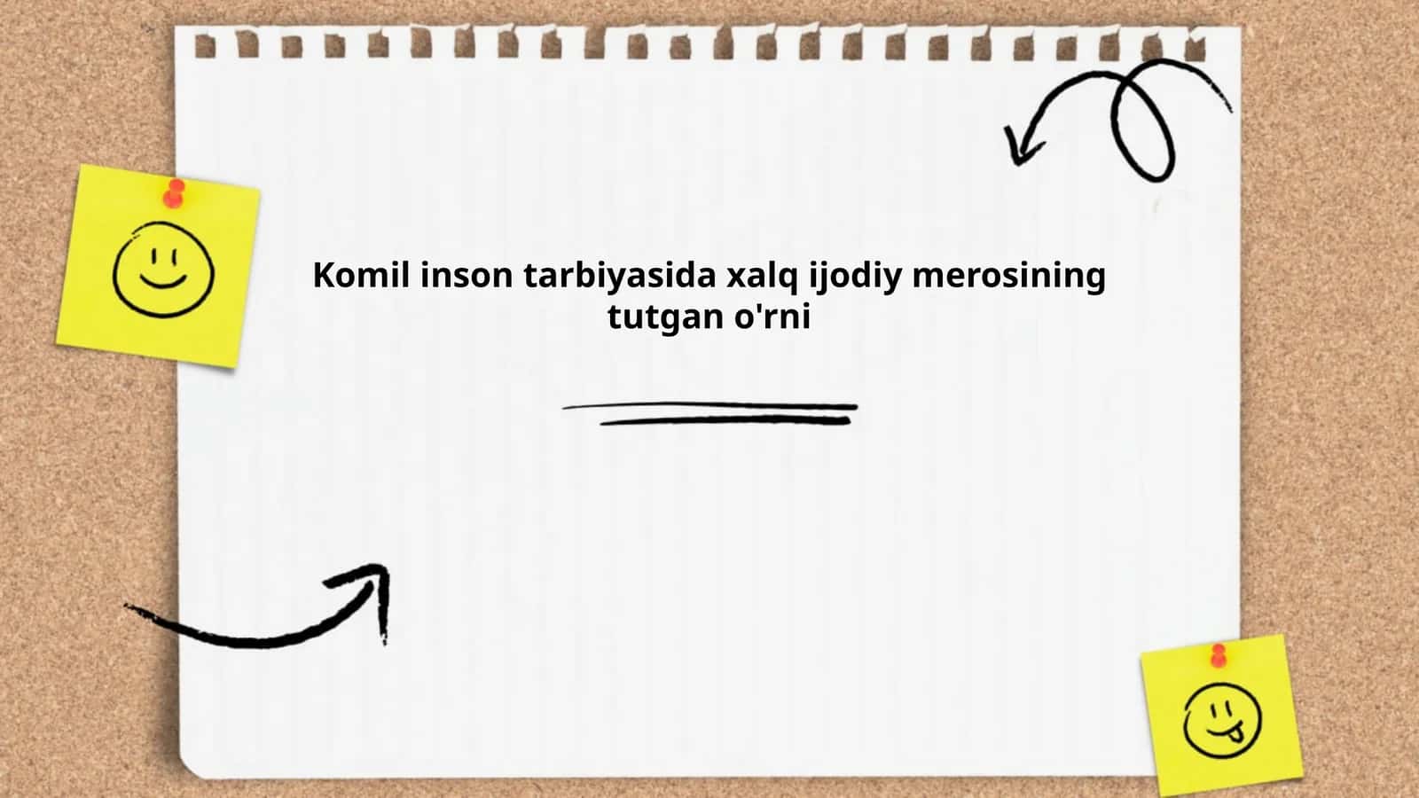 Komil inson tarbiyasida xalq ijodiy merosining axloqiy tarbiya berishdagi roli