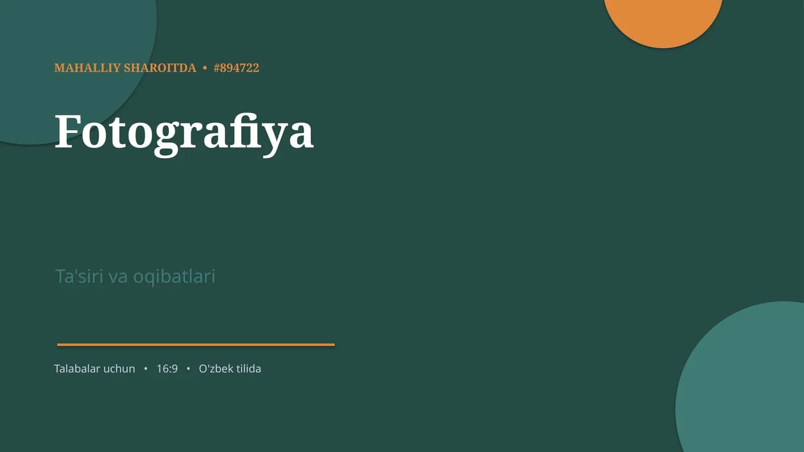 MAHALLIY SHAROITDA • #894722