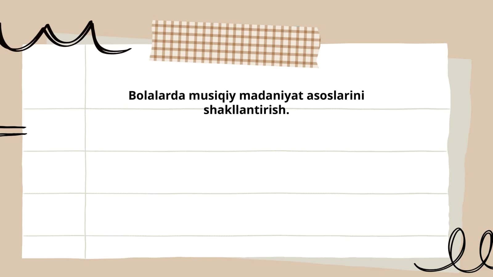 Bolalarda musiqiy madaniyat asoslarini shakllantirish