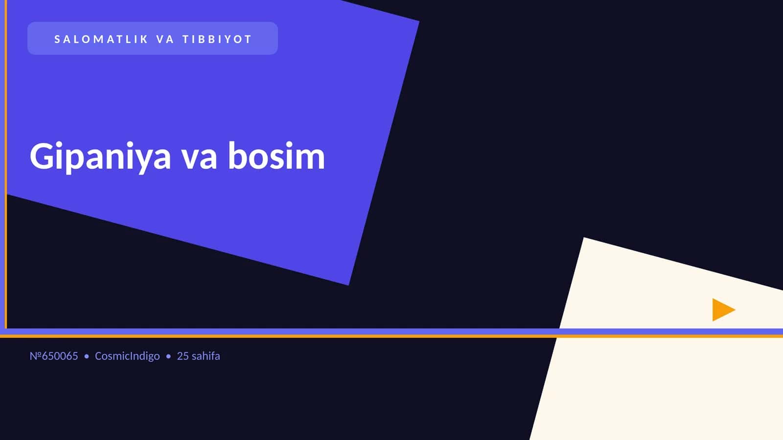 Gipaniya va bosim