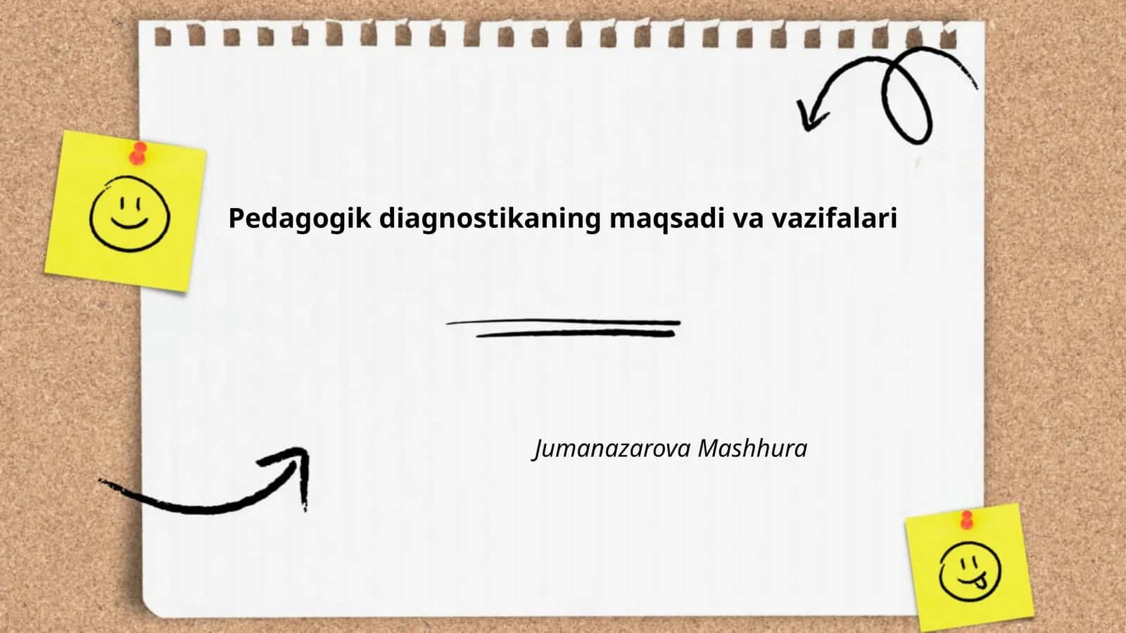Pedagogik diagnostikaning maqsadi va vazifalari
