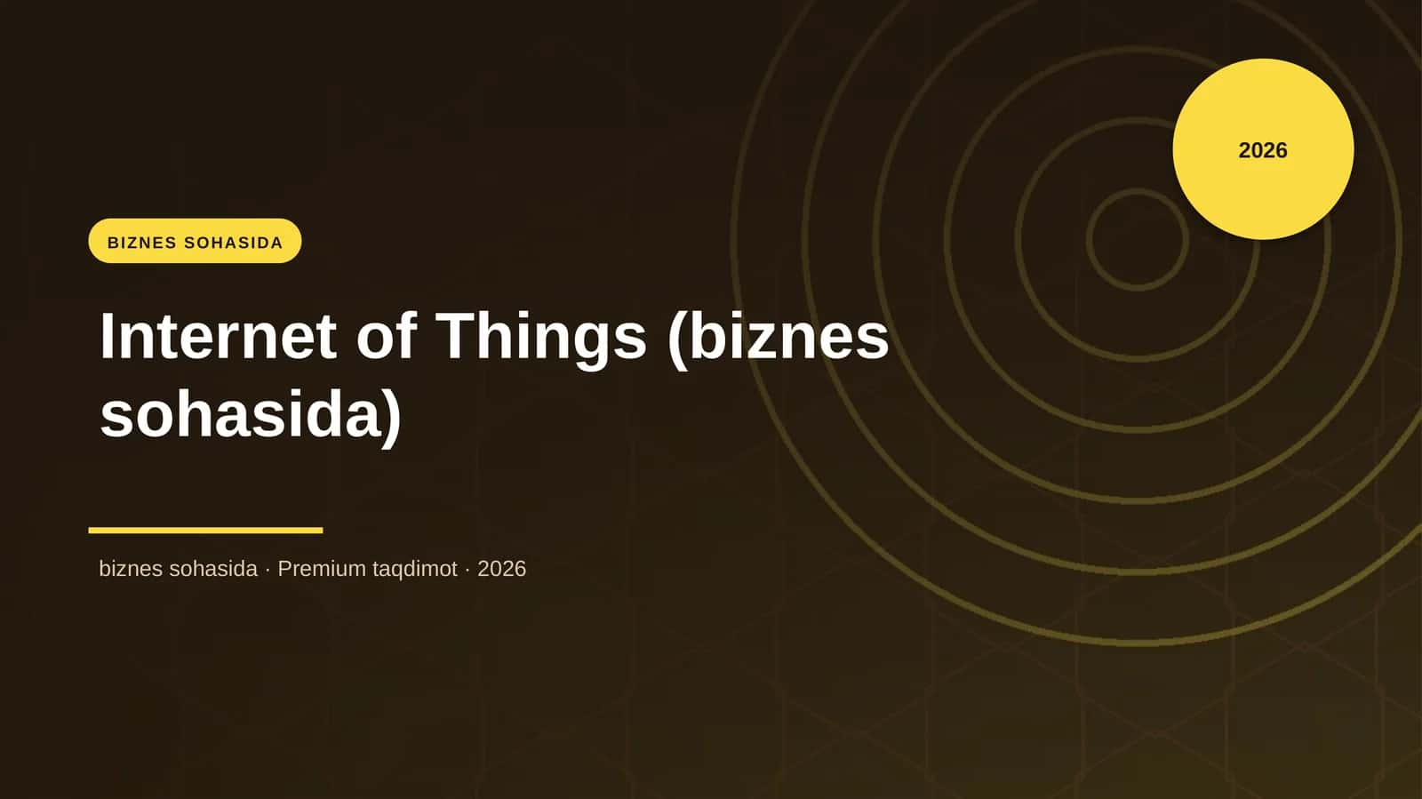 Internet of Things (biznes sohasida)