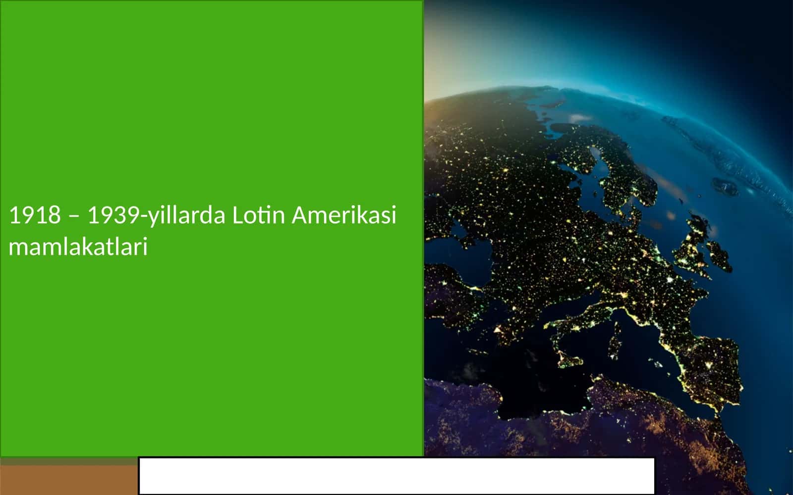 1918 – 1939-yillarda Lotin Amerikasi Mamlakatlari