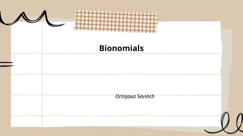Bionomials