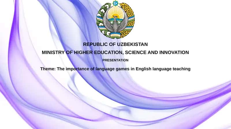 The importance of language games in English language teaching