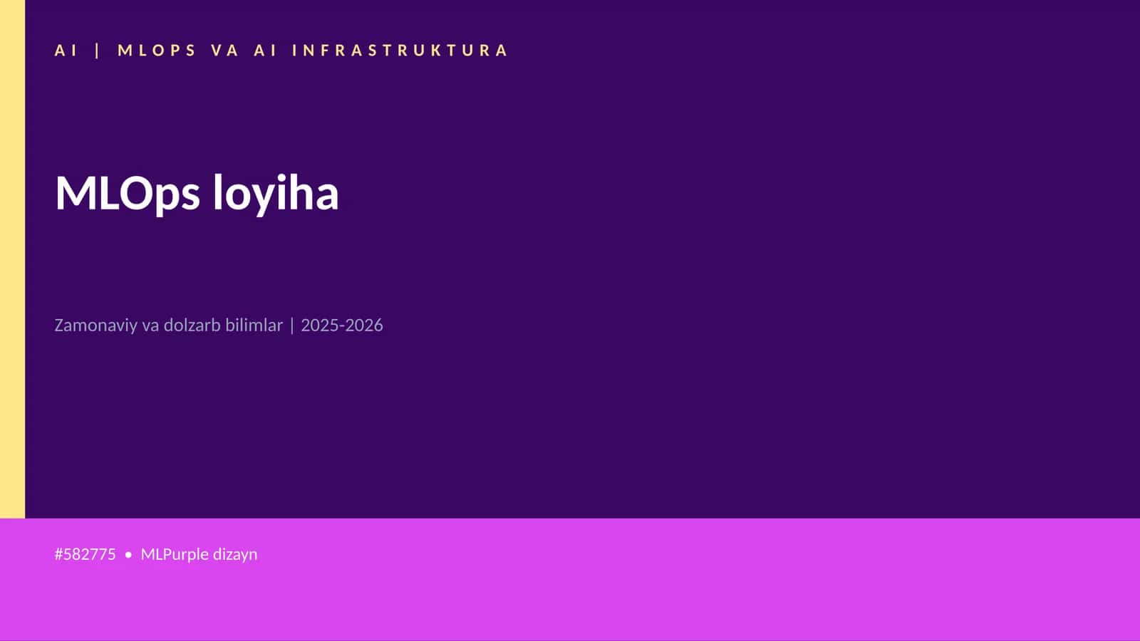 MLOps loyiha
