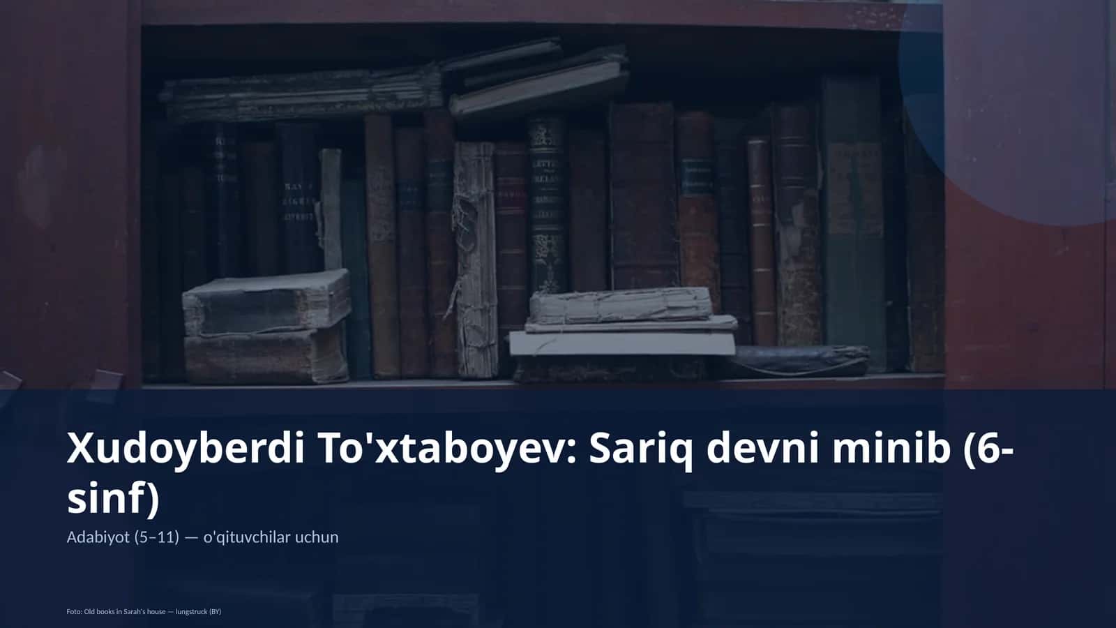 Xudoyberdi To'xtaboyev: Sariq devni minib (6-sinf)