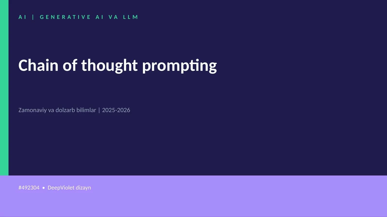 Chain of thought prompting