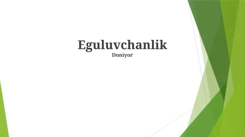 Eguluvchanlik