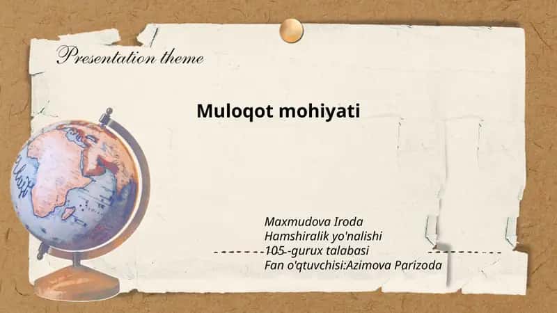 Muloqot mohiyati