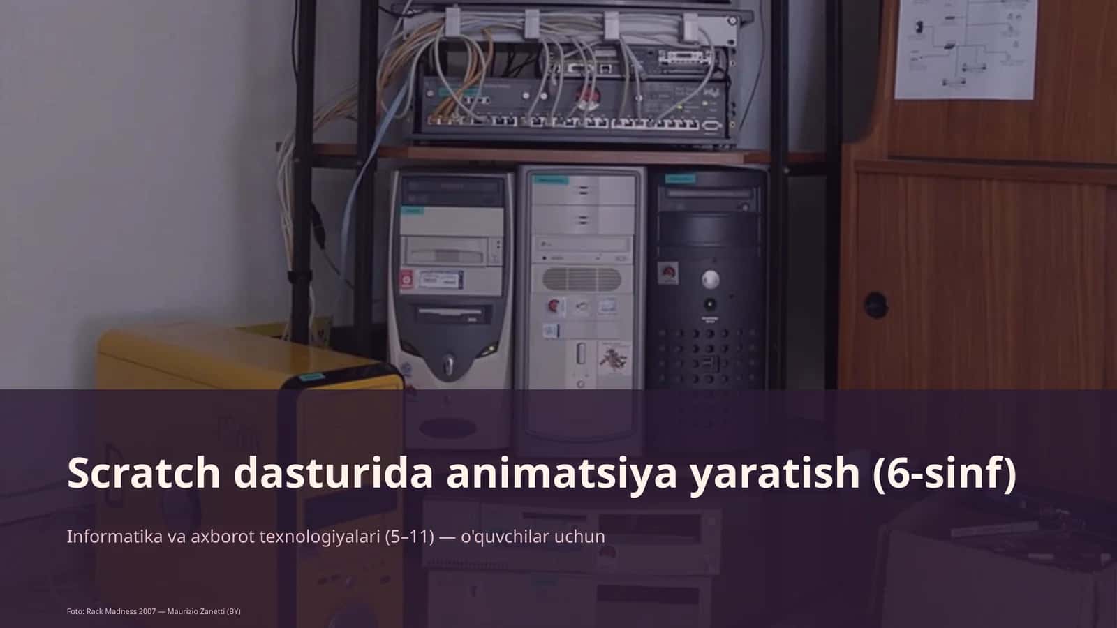Scratch dasturida animatsiya yaratish (6-sinf)