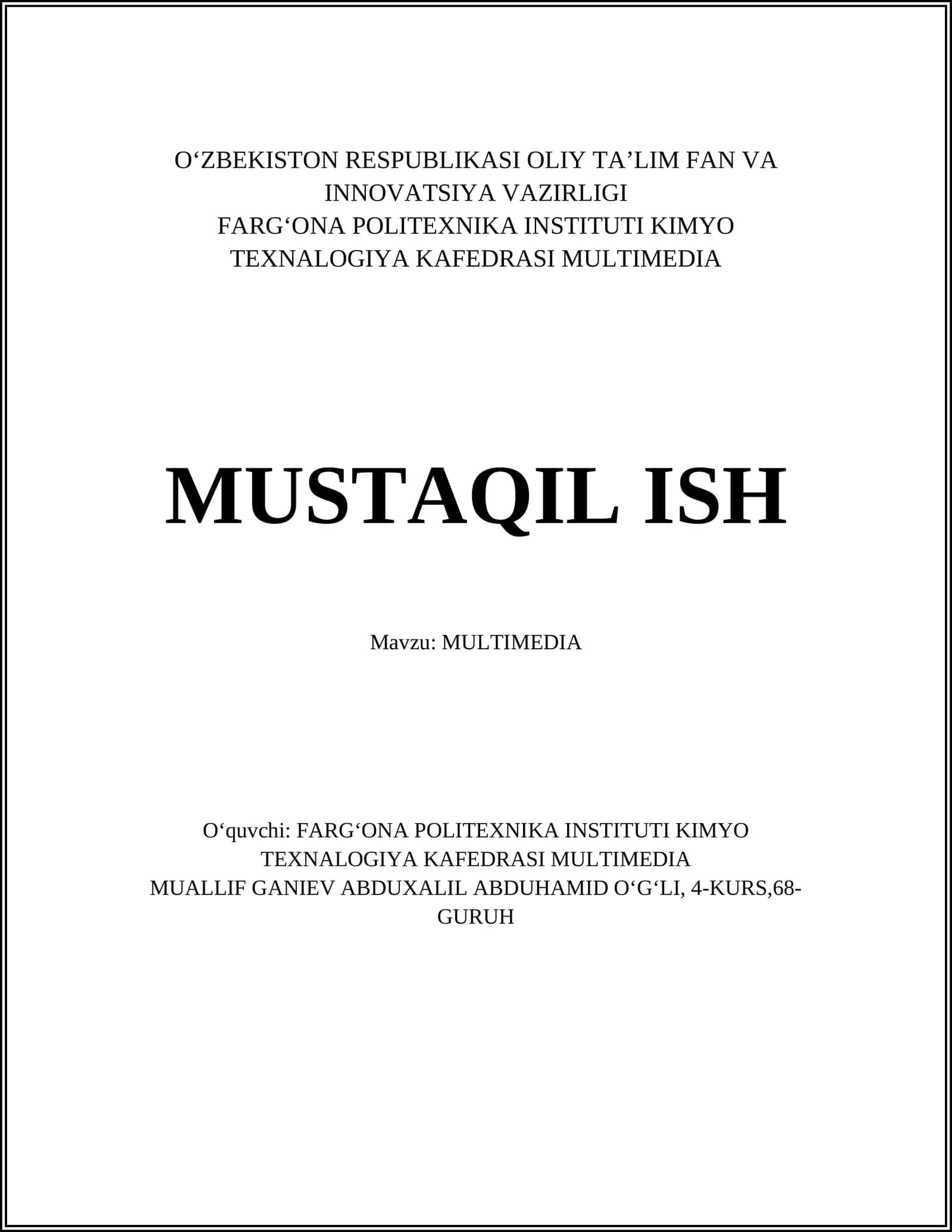 MULTIMEDIA