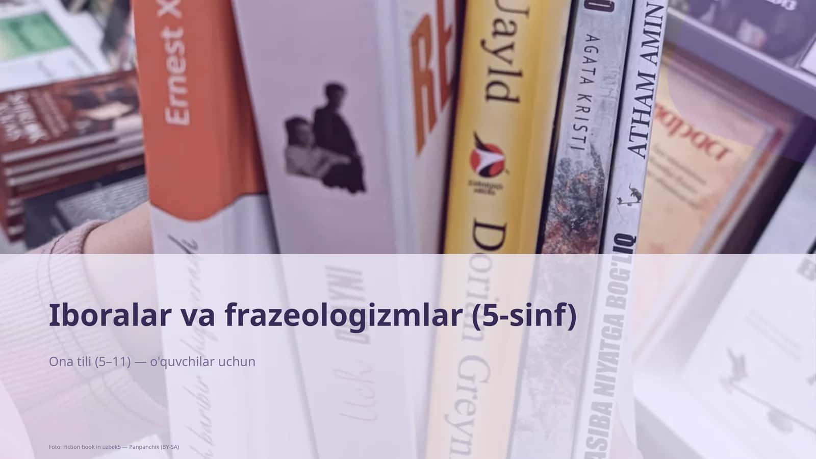 Iboralar va frazeologizmlar (5-sinf)