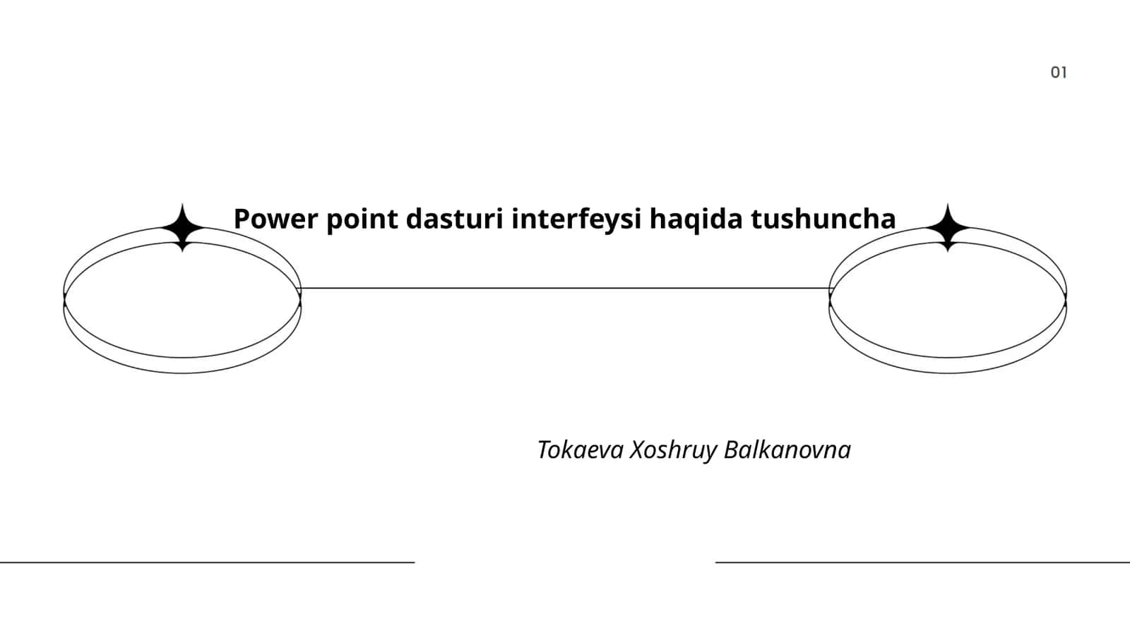 PowerPoint dasturi interfeysi haqida tushuncha