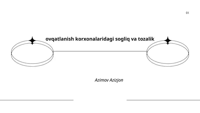 ovqatlanish korxonalaridagi sogliq va tozalik