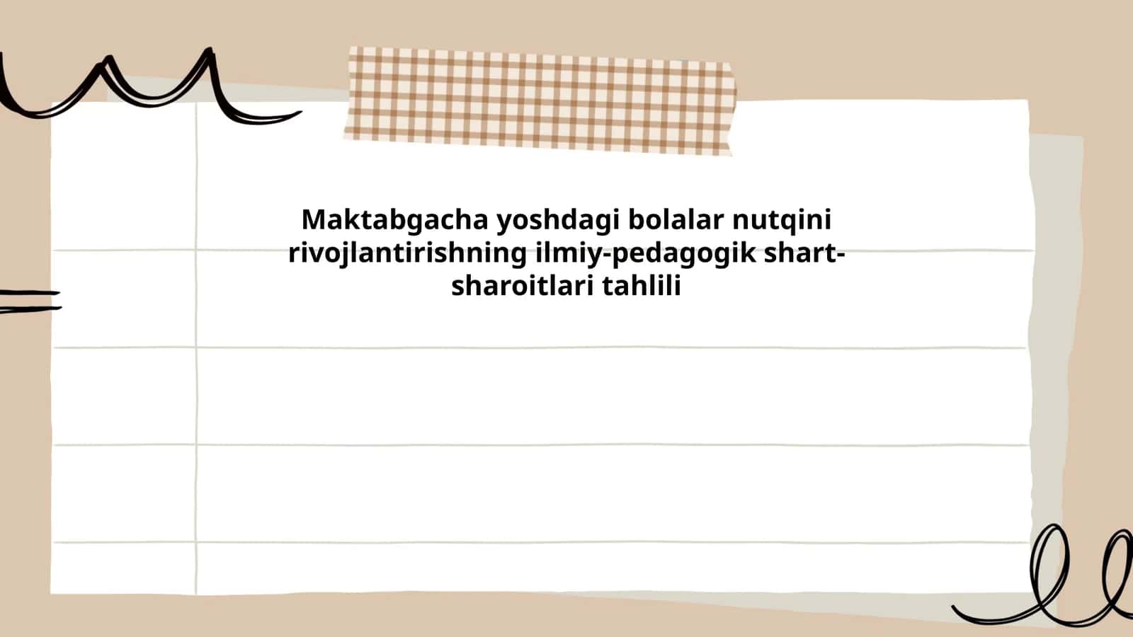 Maktabgacha yoshdagi bolalar nutqini rivojlantirishning ilmiy-pedagogik shart-sharoitlari tahlili