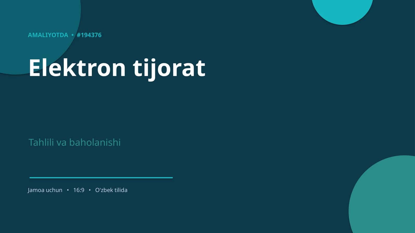 Elektron tijorat