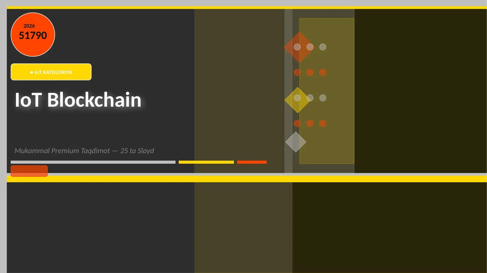 IoT Blockchain Mukammal Premium Taqdimot