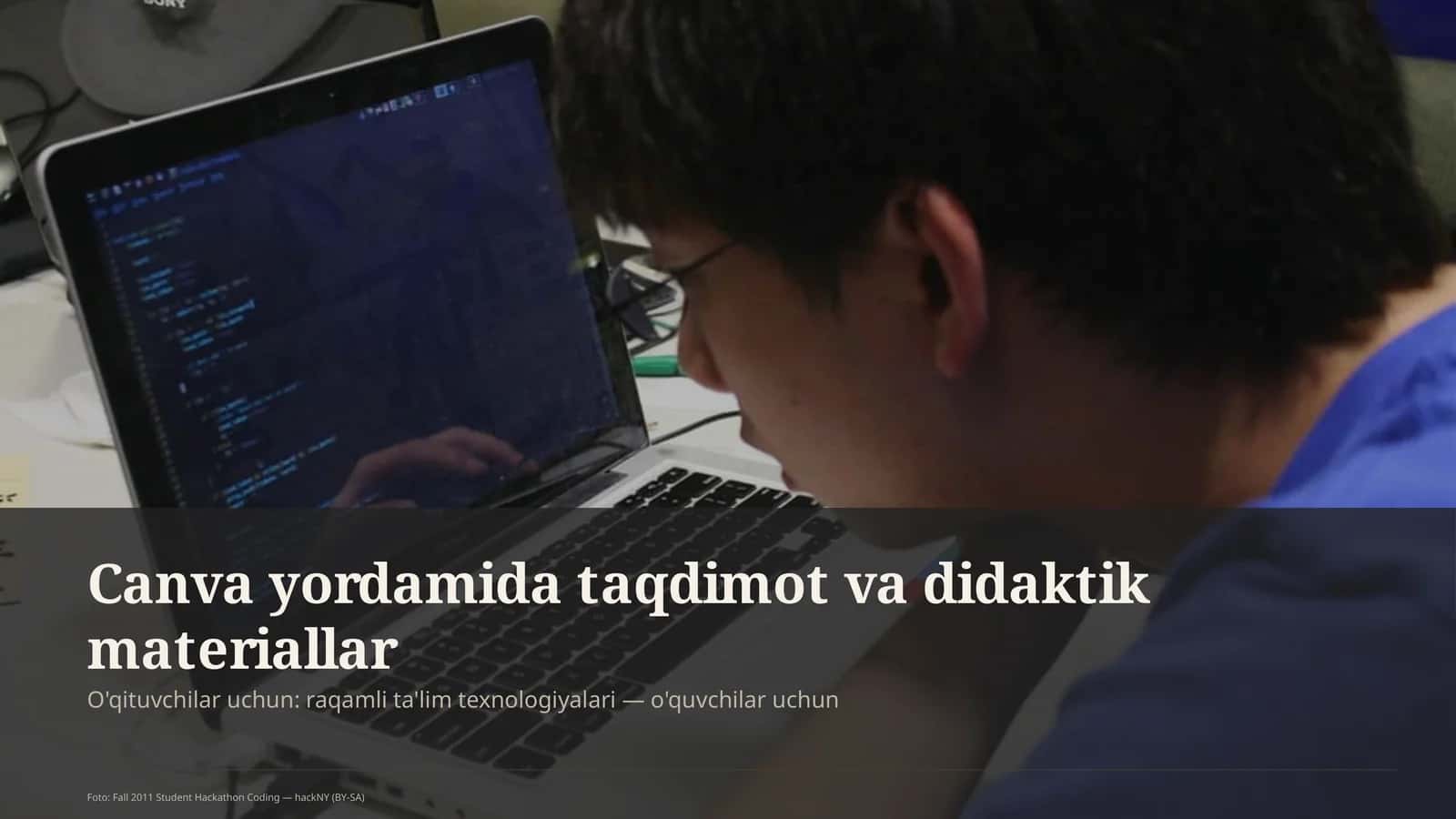 Canva yordamida taqdimot va didaktik materiallar
