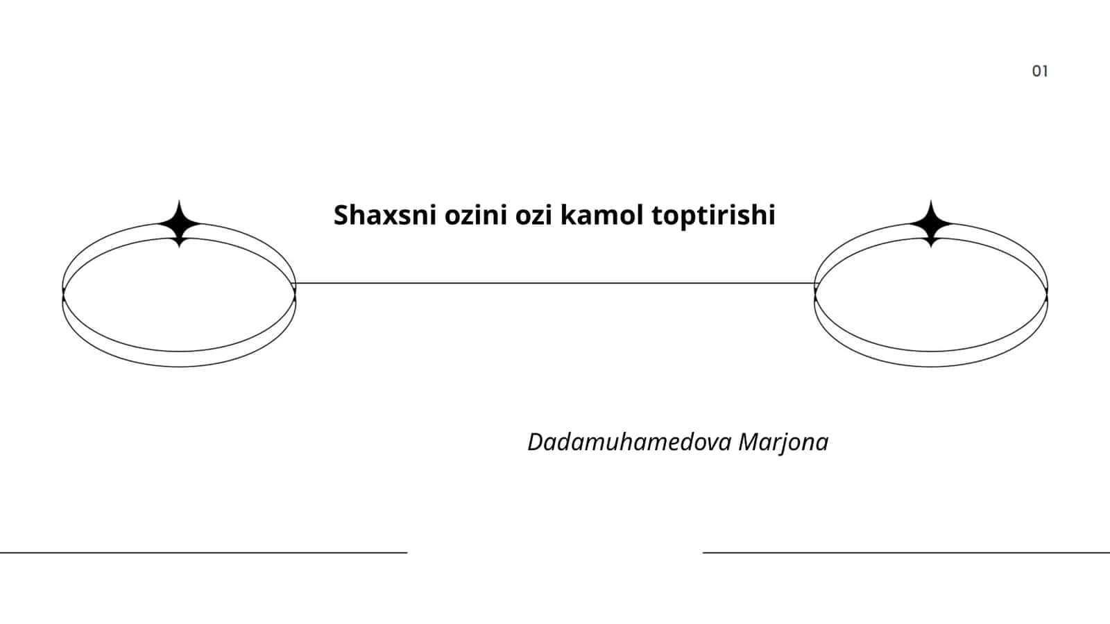 Shaxsni ozini ozi kamol toptirishi