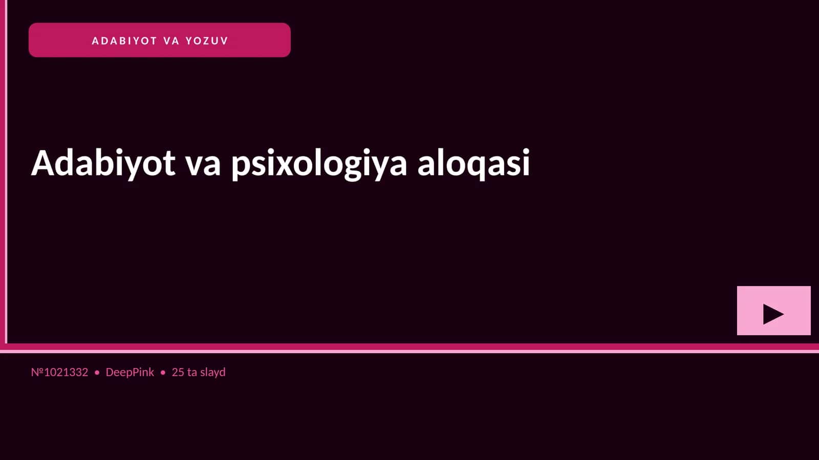 Adabiyot va psixologiya aloqasi