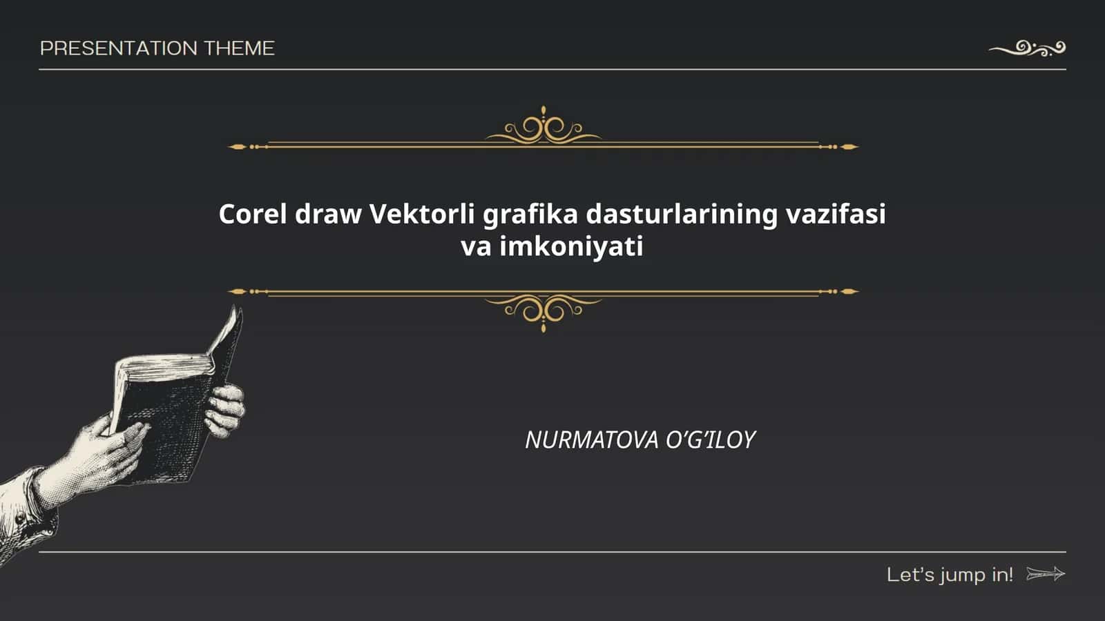 CorelDraw vektorli grafika dasturlarining vazifasi va imkoniyati