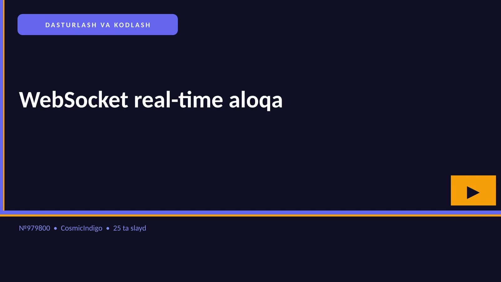 WebSocket real-time aloqa