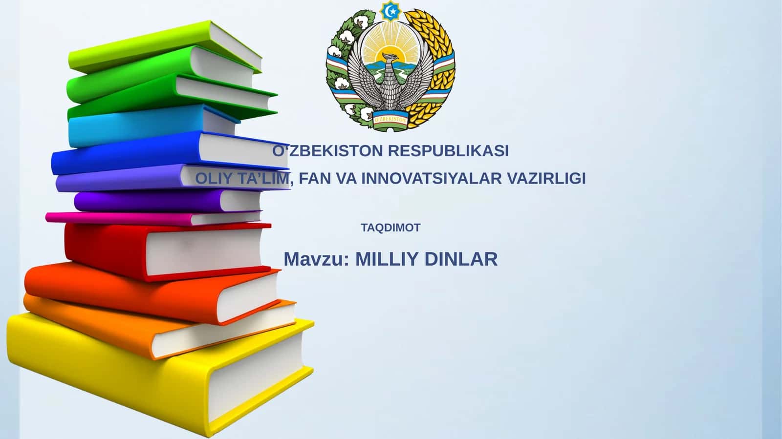 MILLIY DINLAR
