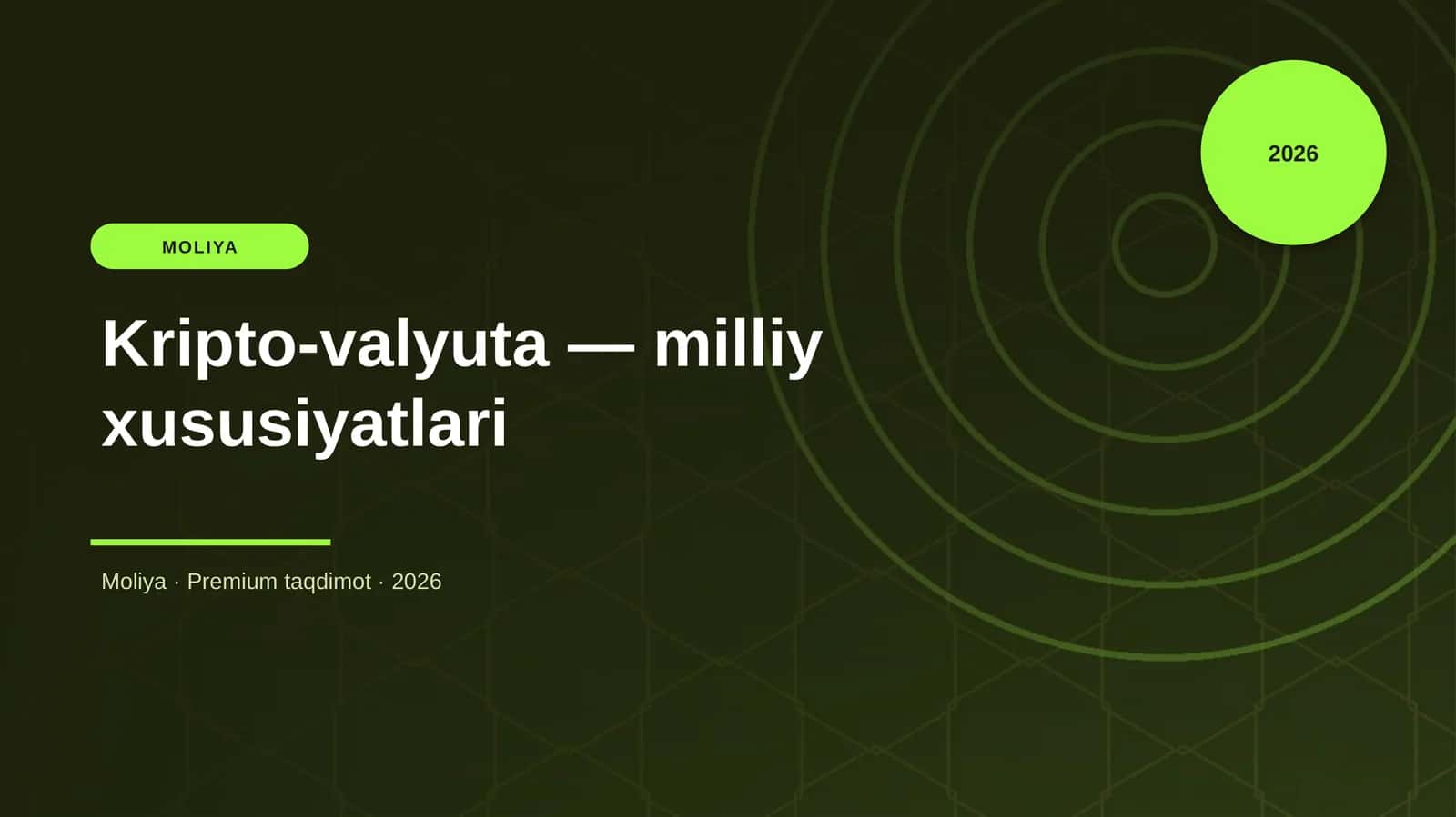 Kripto-valyuta — milliy xususiyatlari