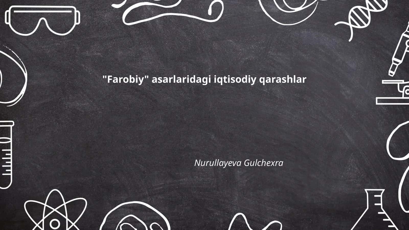 Farobiyning iqtisodiy falsafa asoslari