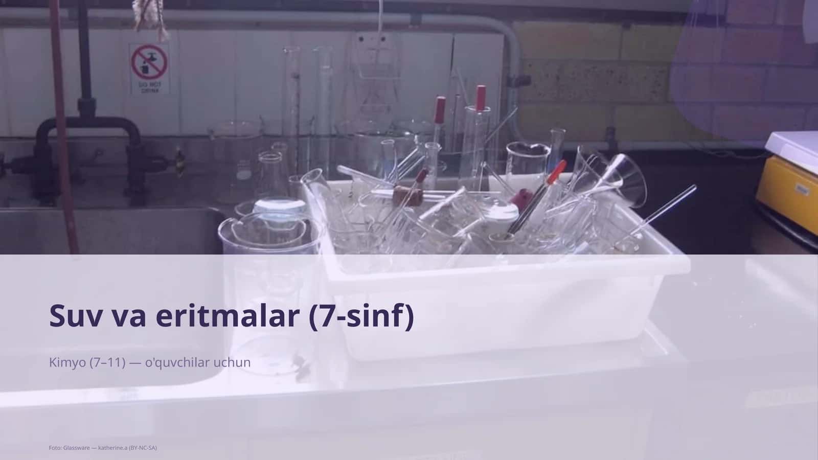 Suv va eritmalar (7-sinf)