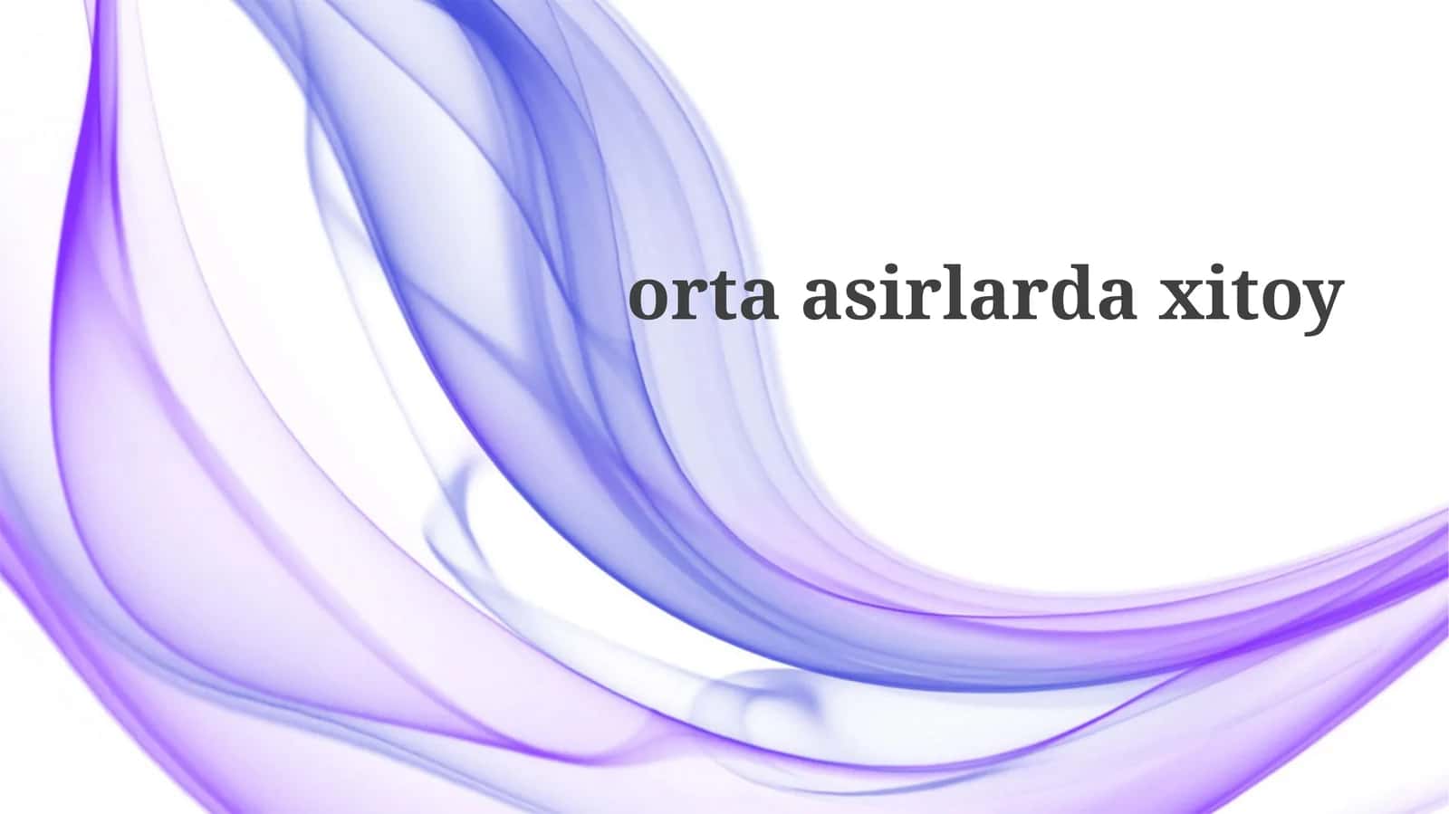O'rta asrlarda Xitoyning siyosiy landshafti
