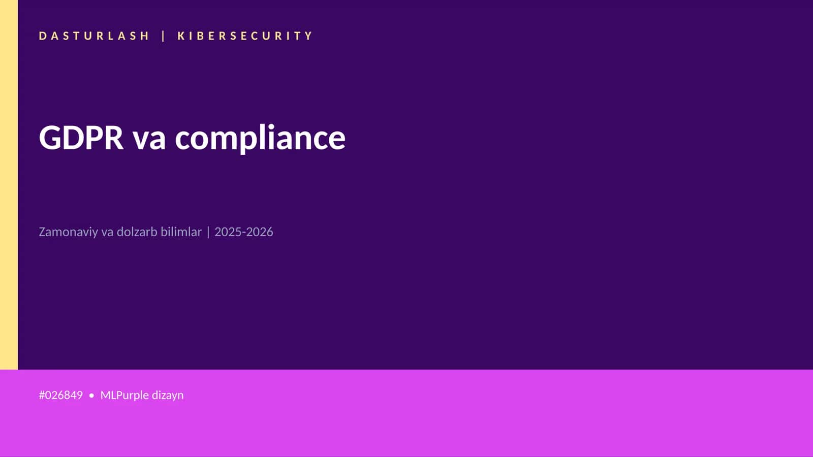 GDPR va compliance